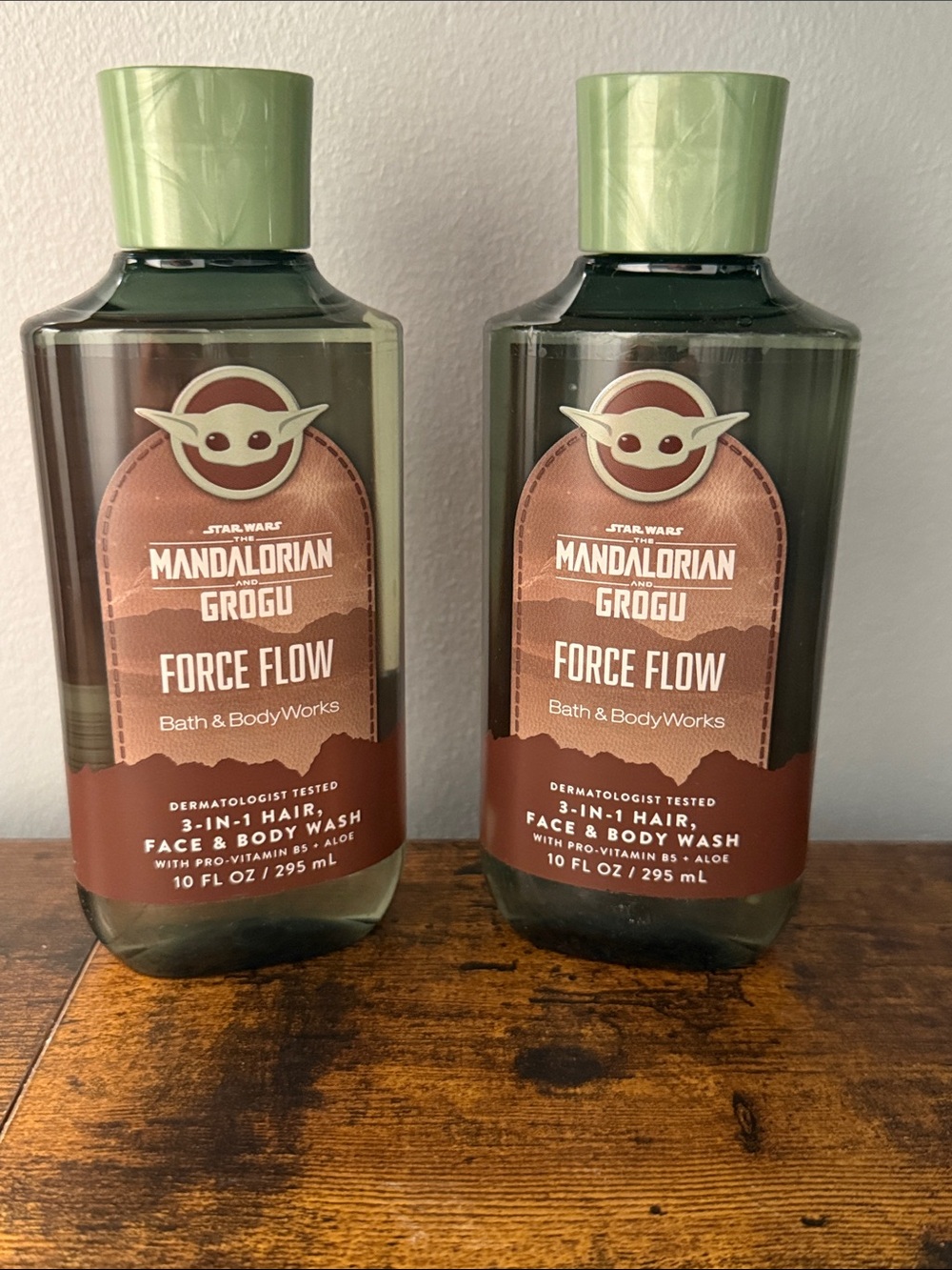 BBW Star Wars Grogu Force Flow 3-in-1 Body Wash Lot of 2 NEW